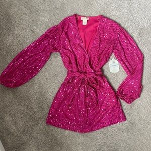 NWT BODYSUIT/Dress sparkle XS